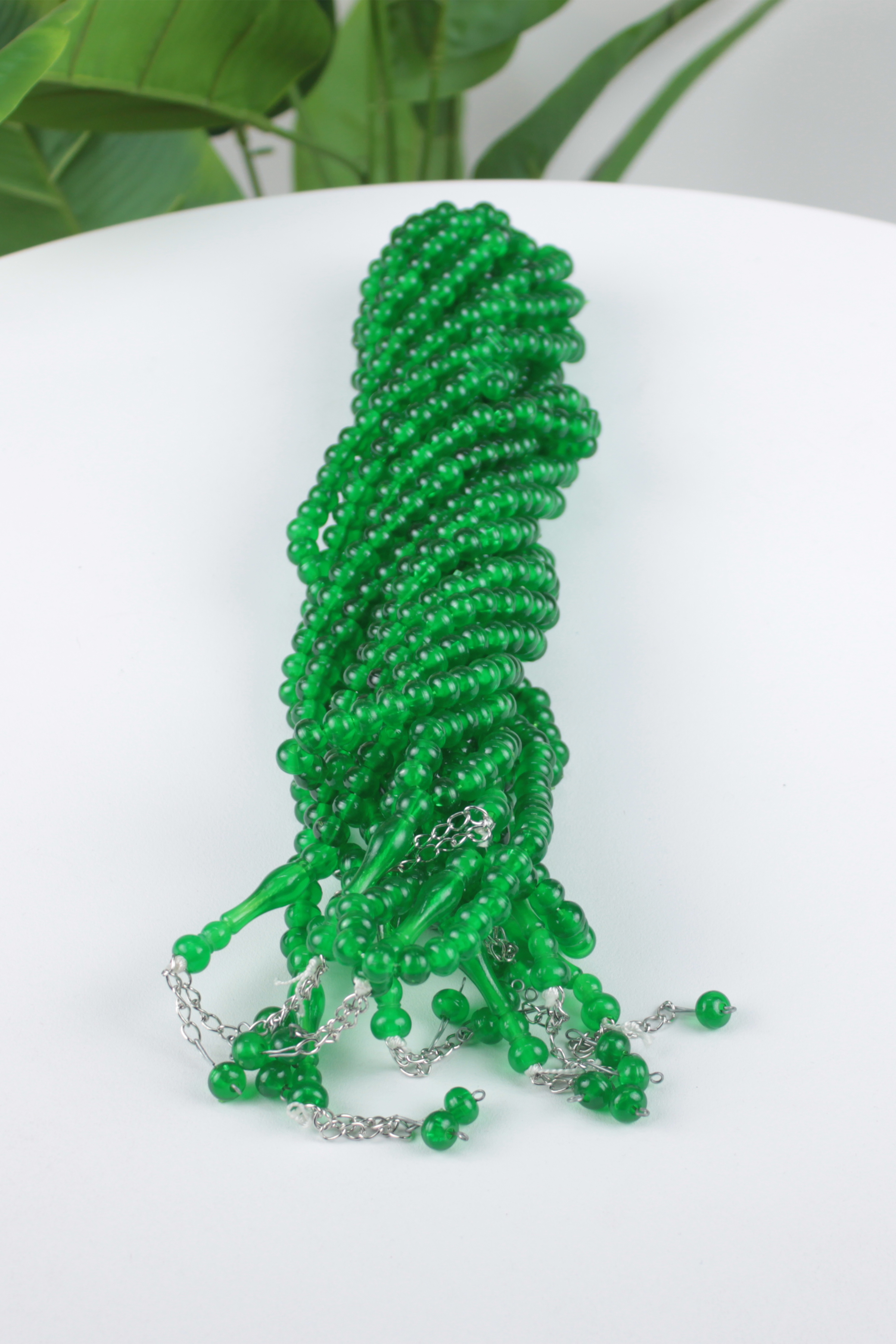 Yeşil -2 10 mm Mono Demir İmameli Tespih – 10’lu Ekonomik Deste