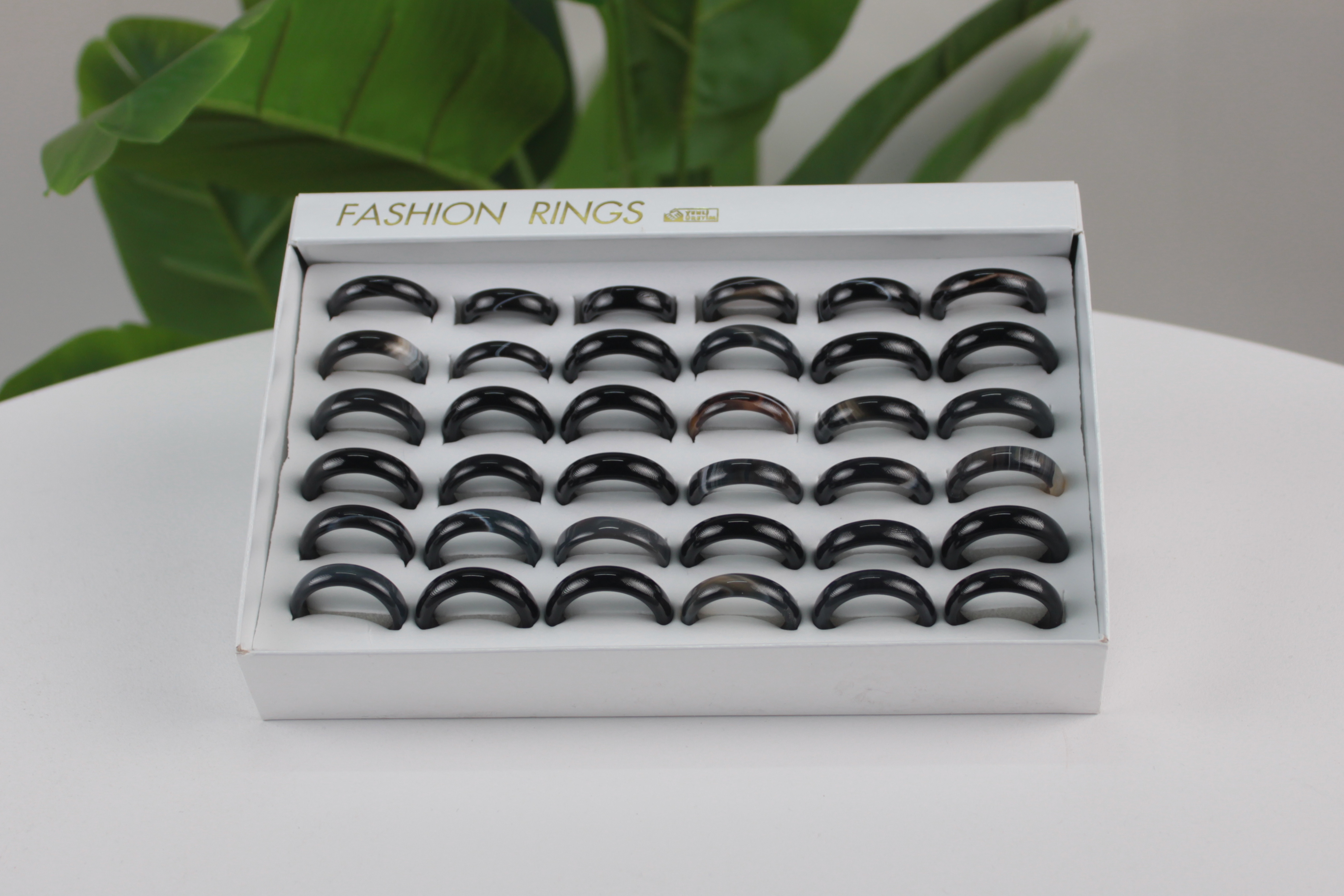Doğal Akik Yüzük Karışık Beden Set – 36’lı paket-10