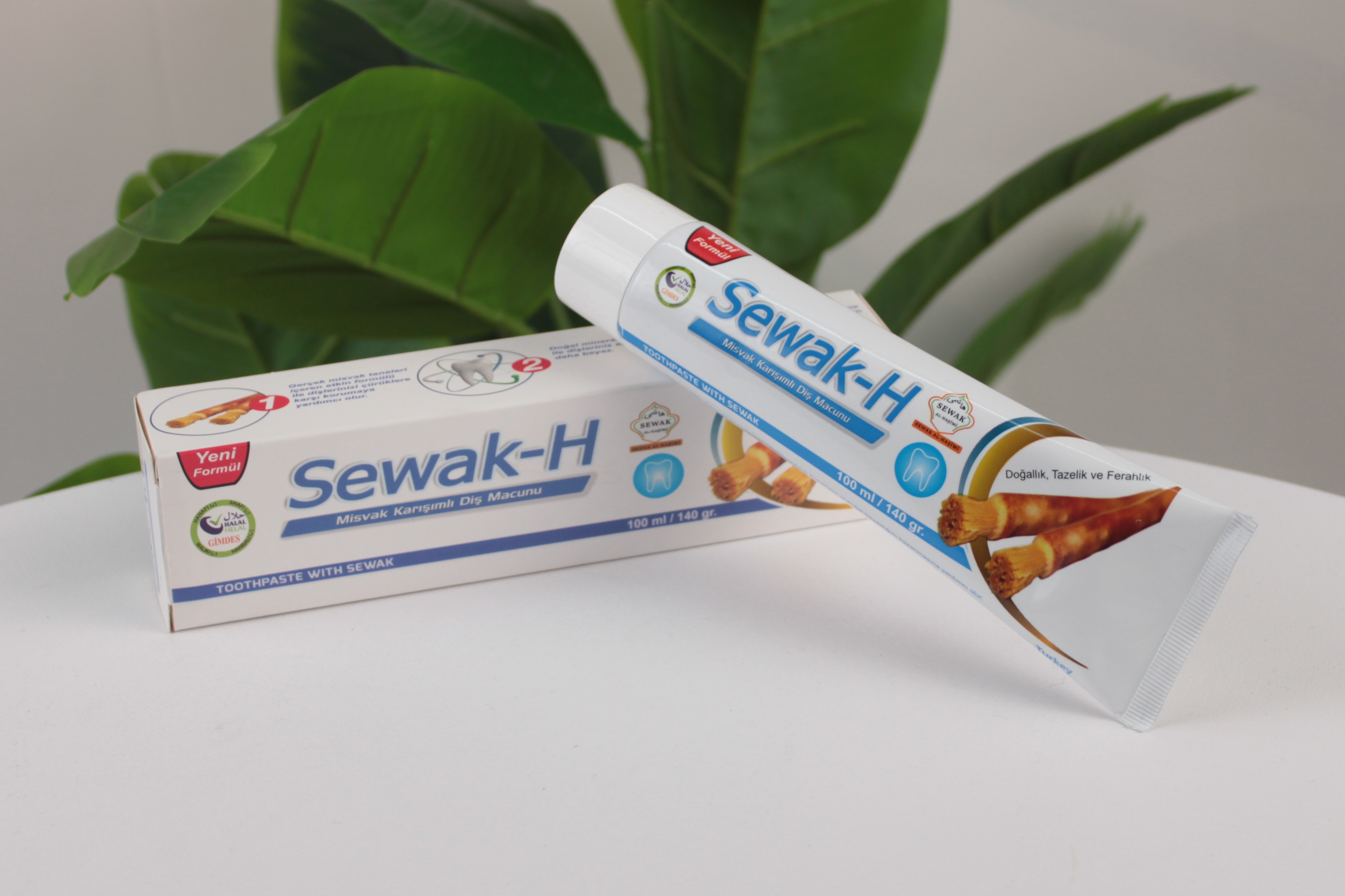Büyük Sewak-H Misvak Karışımlı Diş Macunu (65 ml / 80 gr) – Doğal Tazelik ve Beyazlık Veren Yeni Formül