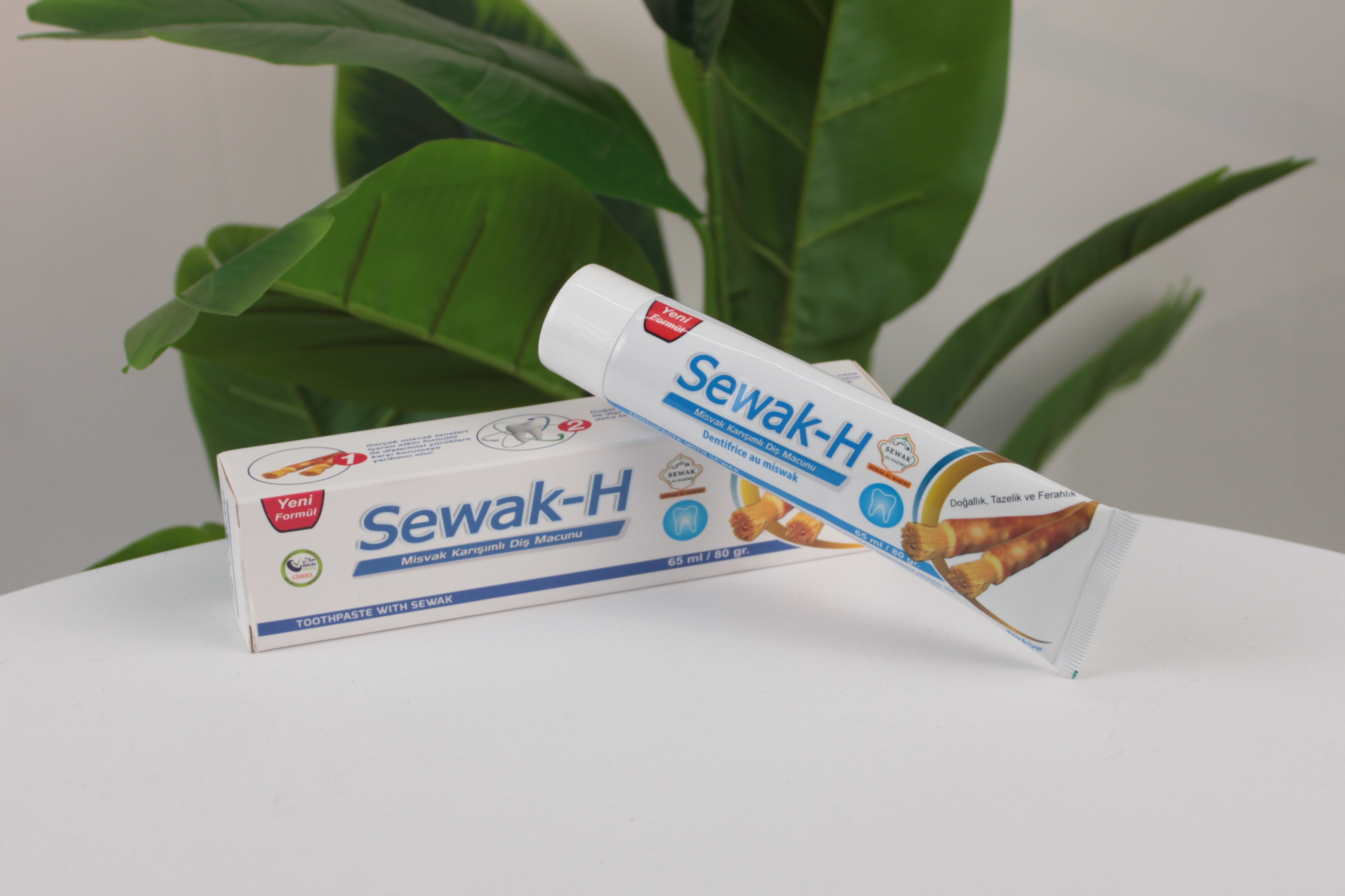 Küçük Sewak-H Misvak Karışımlı Diş Macunu (65 ml / 80 gr) – Doğal Tazelik ve Beyazlık Veren Yeni Formül